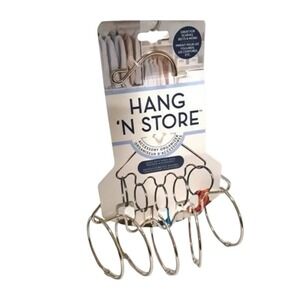 Accessory Organizer Hang Silver Open Ring Purchase Scarves Belts Ties Jewelry